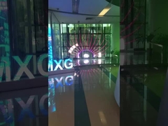 P3.91-7.82mm 투명 LED 디스플레이 스크린 6000 닛 알루미늄 캐비닛