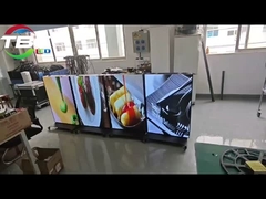 쇼핑센터에서 동적이고 영향력있는 광고를 위해 P1.25mm 픽셀 피치로 접이 가능한 LED 포스터