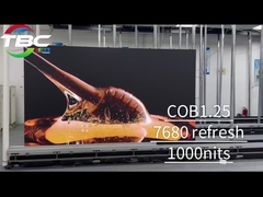 P1.25mm COB 소형 피치 LED 실내 LED 비디오 월, 뛰어난 시각적 성능 및 신뢰성